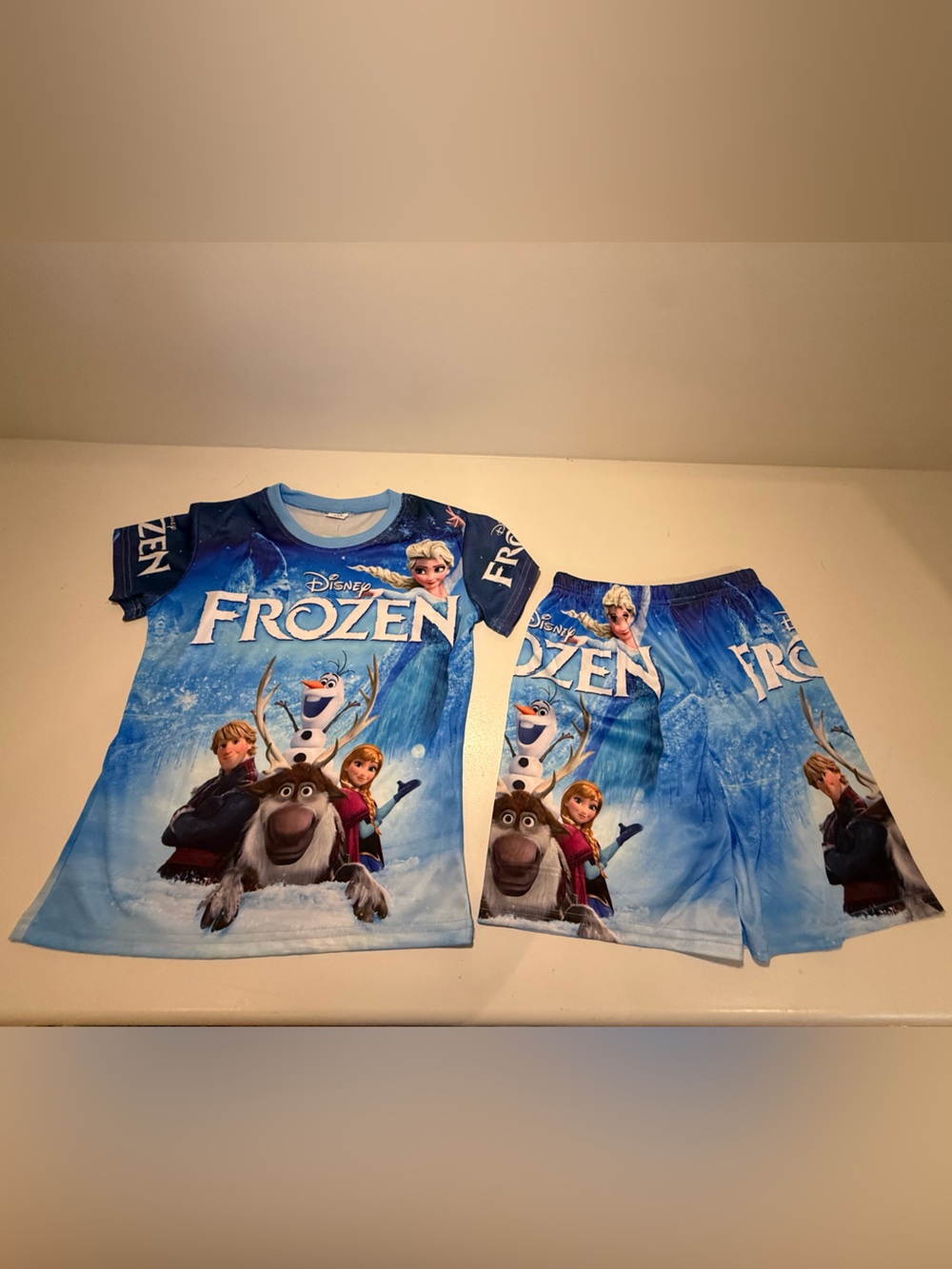 Youth 2XL Frozen jersey + matching shirts, NWT